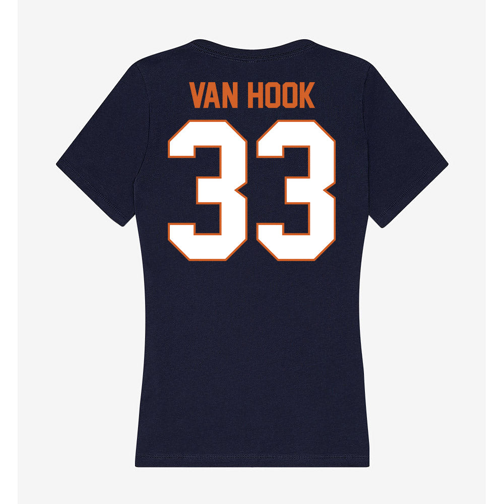 Wheaton IL - NCAA Baseball : JD Van Hook - Women's V-Neck T-Shirt-1