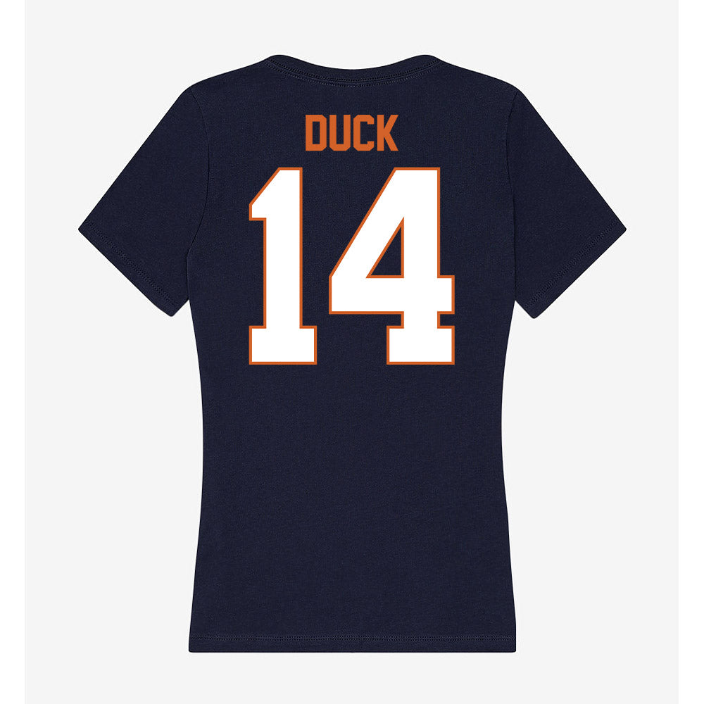 Wheaton IL - NCAA Football : Charlie Duck - Women's V-Neck T-Shirt-1