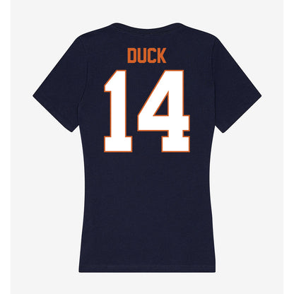 Wheaton IL - NCAA Football : Charlie Duck - Women's V-Neck T-Shirt-1