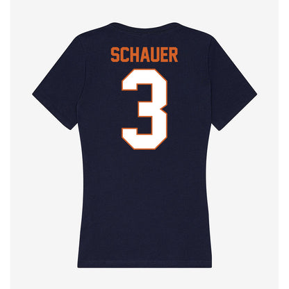 Wheaton IL - NCAA Baseball : Caleb Schauer - Women's V-Neck T-Shirt-1