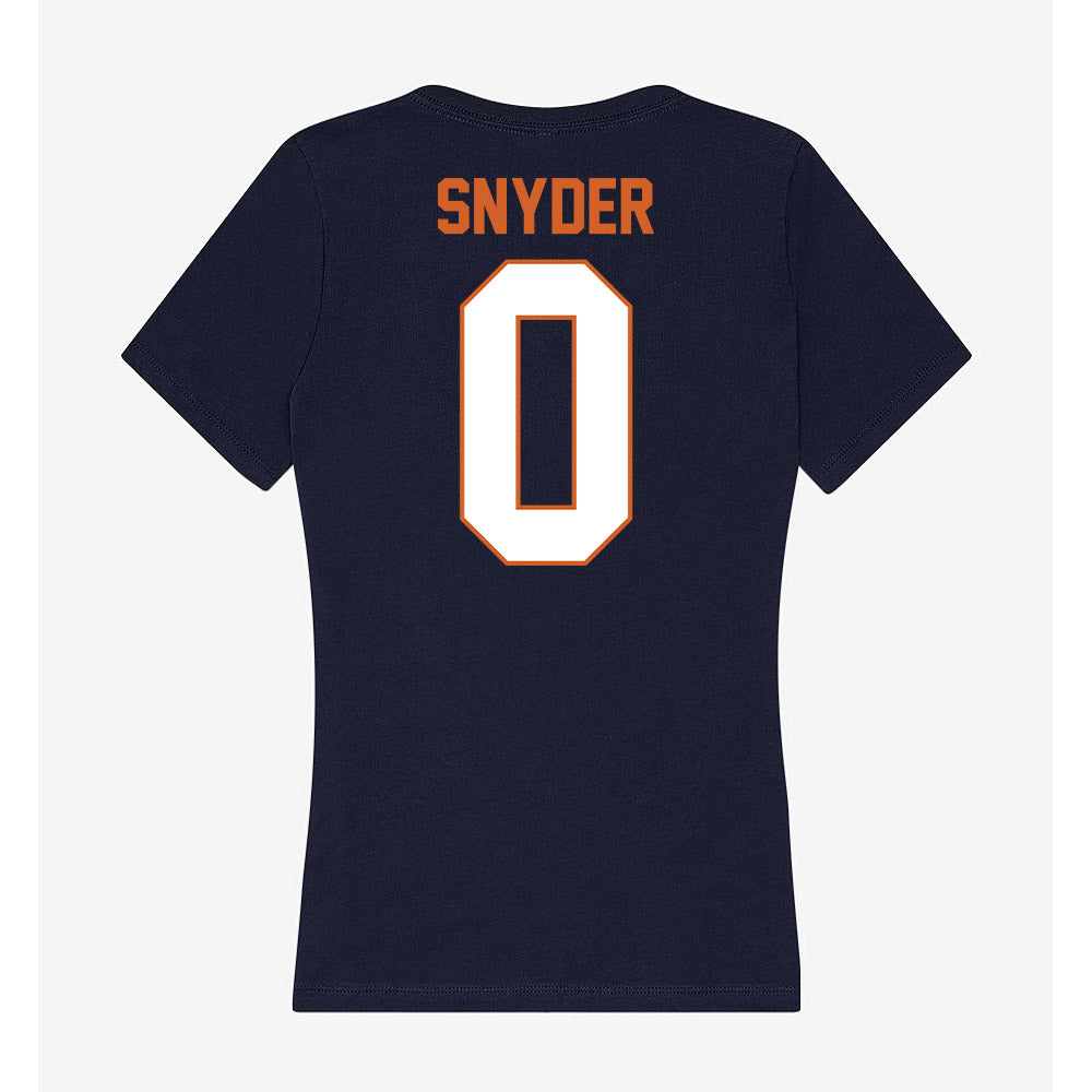 Wheaton IL - NCAA Baseball : Caleb Snyder - Women's V-Neck T-Shirt-1
