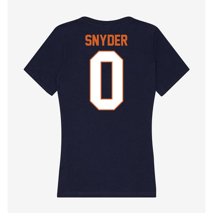 Wheaton IL - NCAA Baseball : Caleb Snyder - Women's V-Neck T-Shirt-1