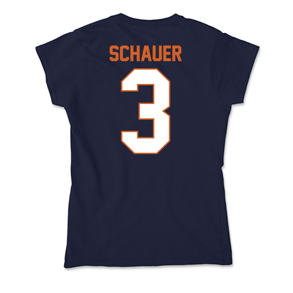 Wheaton IL - NCAA Baseball : Caleb Schauer - Soft Style Women’s T-Shirt-1