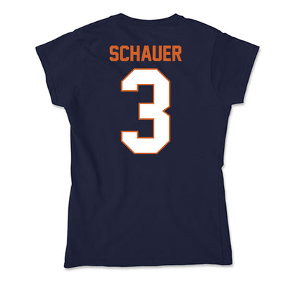 Wheaton IL - NCAA Baseball : Caleb Schauer - Soft Style Women’s T-Shirt-1