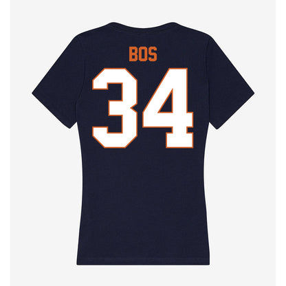 Wheaton IL - NCAA Men's Soccer : Reuben Bos - Women's V-Neck T-Shirt-1