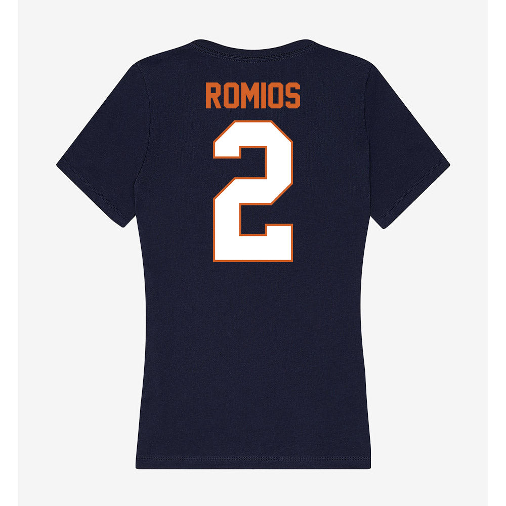 Wheaton IL - NCAA Baseball : Niko Romios - Women's V-Neck T-Shirt-1