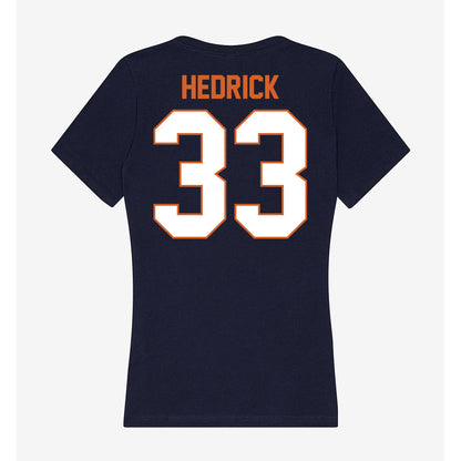 Wheaton IL - NCAA Men's Basketball : Noah Hedrick - Women's V-Neck T-Shirt-1