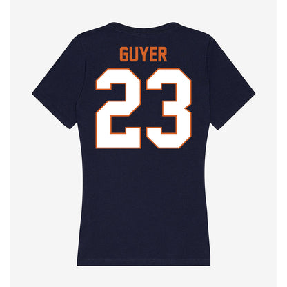 Wheaton IL - NCAA Women's Basketball : Lauren Guyer - Women's V-Neck T-Shirt-1