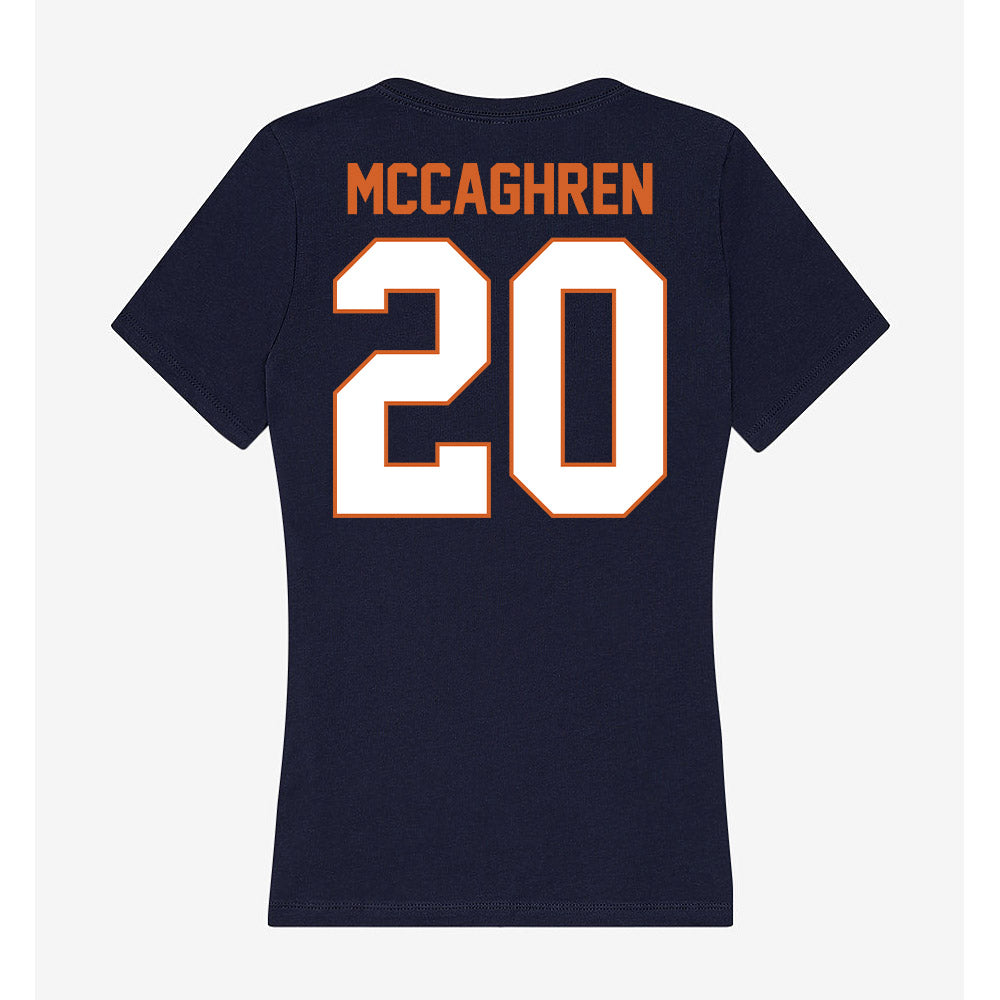 Wheaton IL - NCAA Softball : Natalie McCaghren - Women's V-Neck T-Shirt-1