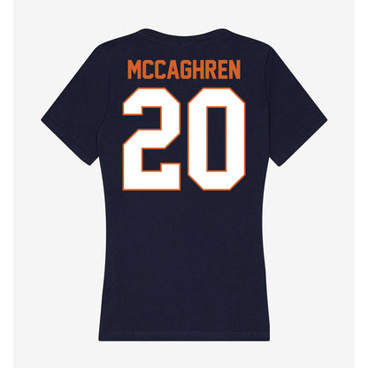 Wheaton IL - NCAA Softball : Natalie McCaghren - Women's V-Neck T-Shirt-1