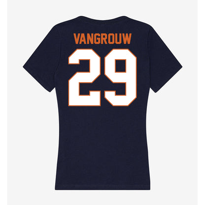 Wheaton IL - NCAA Baseball : Sara VanGrouw - Women's V-Neck T-Shirt-1