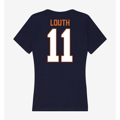 Wheaton IL - NCAA Men's Soccer : Mason Louth - Women's V-Neck T-Shirt-1