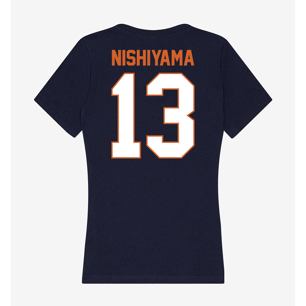 Wheaton IL - NCAA Women's Soccer : Danie Nishiyama - Women's V-Neck T-Shirt-1