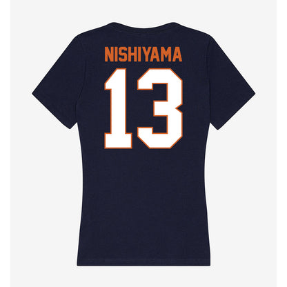 Wheaton IL - NCAA Women's Soccer : Danie Nishiyama - Women's V-Neck T-Shirt-1