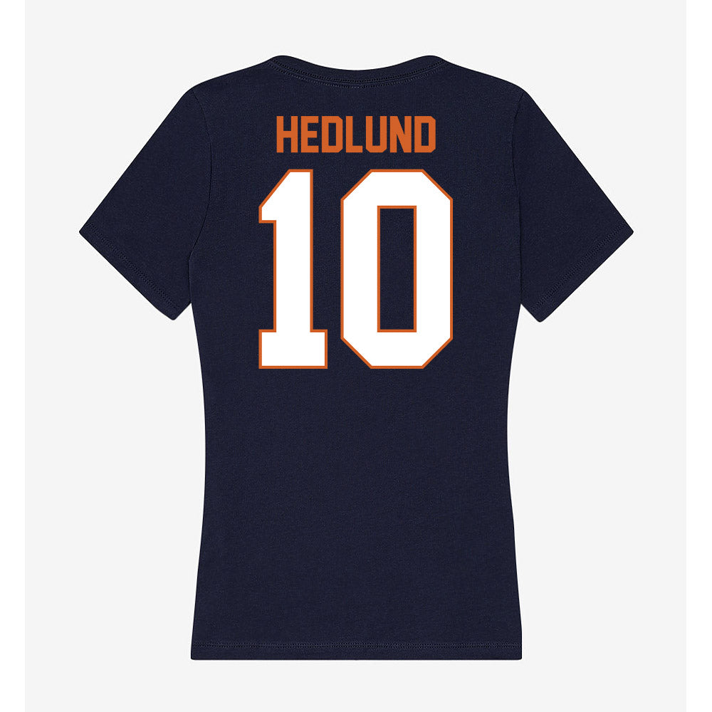 Wheaton IL - NCAA Baseball : Nathan Hedlund - Women's V-Neck T-Shirt-1
