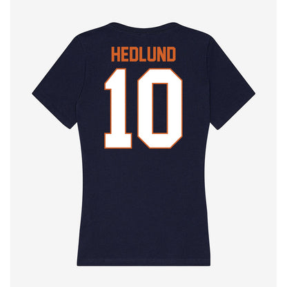 Wheaton IL - NCAA Baseball : Nathan Hedlund - Women's V-Neck T-Shirt-1