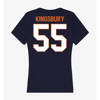 Wheaton IL - NCAA Football : Max Kingsbury - Women's V-Neck T-Shirt-1