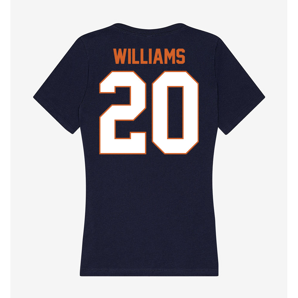 Wheaton IL - NCAA Football : Malachi Williams - Women's V-Neck T-Shirt-1
