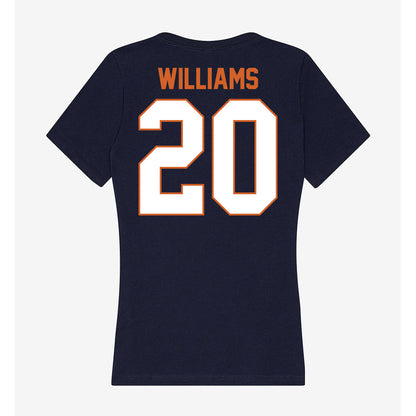 Wheaton IL - NCAA Football : Malachi Williams - Women's V-Neck T-Shirt-1