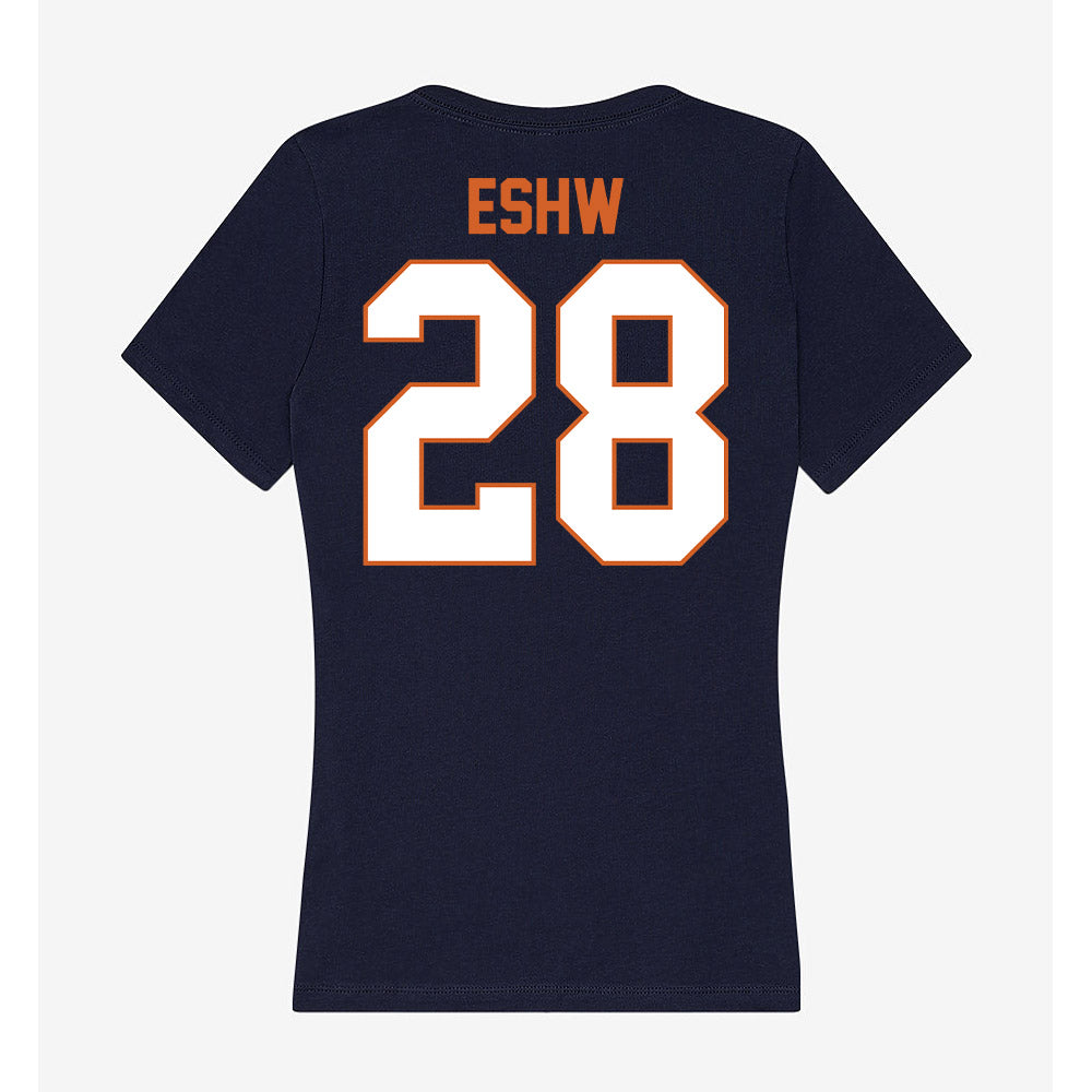 Wheaton IL - NCAA Women's Soccer : Nahren Eshw - Women's V-Neck T-Shirt-1