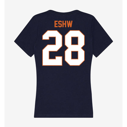 Wheaton IL - NCAA Women's Soccer : Nahren Eshw - Women's V-Neck T-Shirt-1