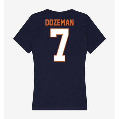 Wheaton IL - NCAA Softball : Shylah Dozeman - Women's V-Neck T-Shirt-1