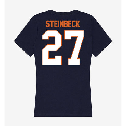 Wheaton IL - NCAA Football : Justin Steinbeck - Women's V-Neck T-Shirt-1