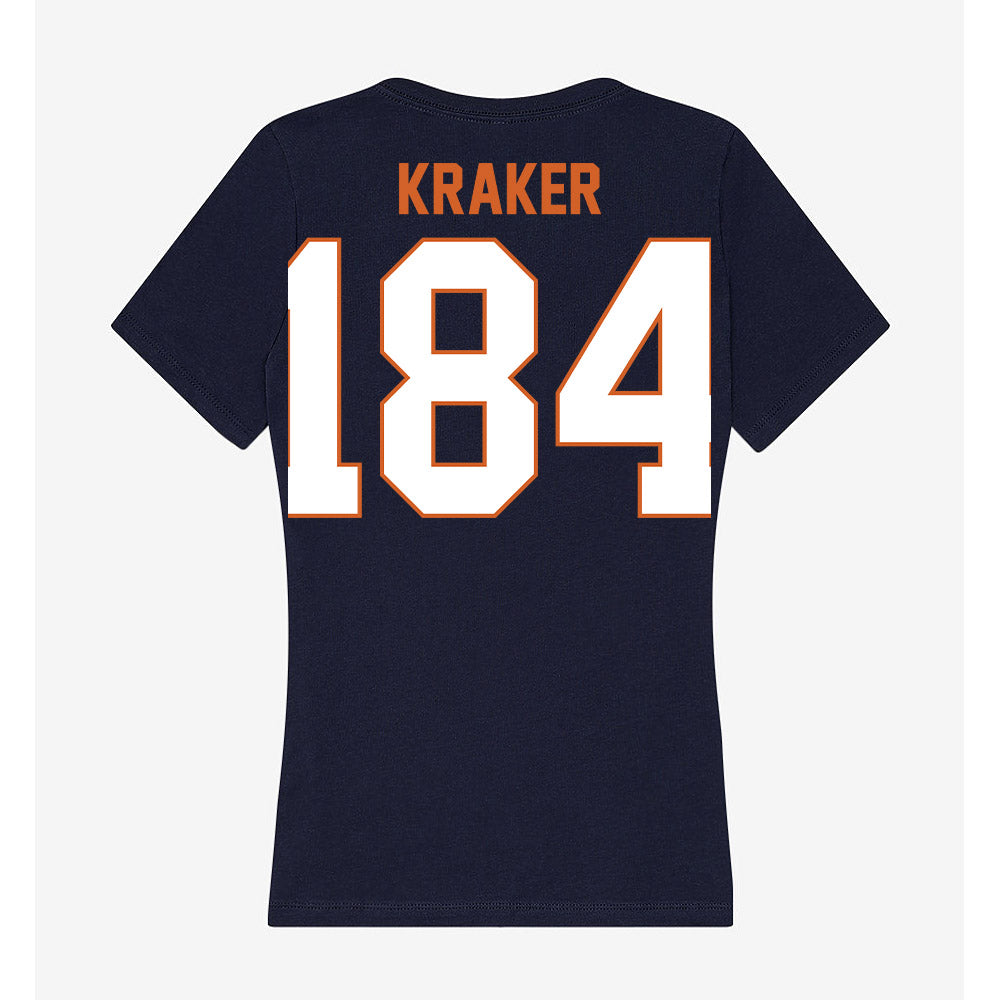 Wheaton IL - NCAA Wrestling : Jacob Kraker - Women's V-Neck T-Shirt-1