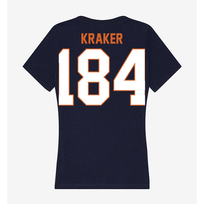 Wheaton IL - NCAA Wrestling : Jacob Kraker - Women's V-Neck T-Shirt-1