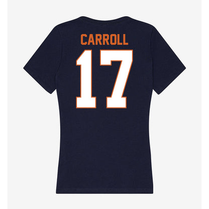Wheaton IL - NCAA Football : Xander Carroll - Women's V-Neck T-Shirt-1