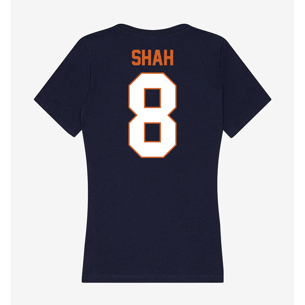 Wheaton IL - NCAA Women's Volleyball : Meghan Shah - Women's V-Neck T-Shirt-1