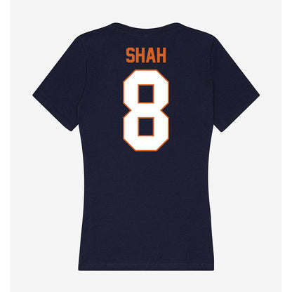 Wheaton IL - NCAA Women's Volleyball : Meghan Shah - Women's V-Neck T-Shirt-1