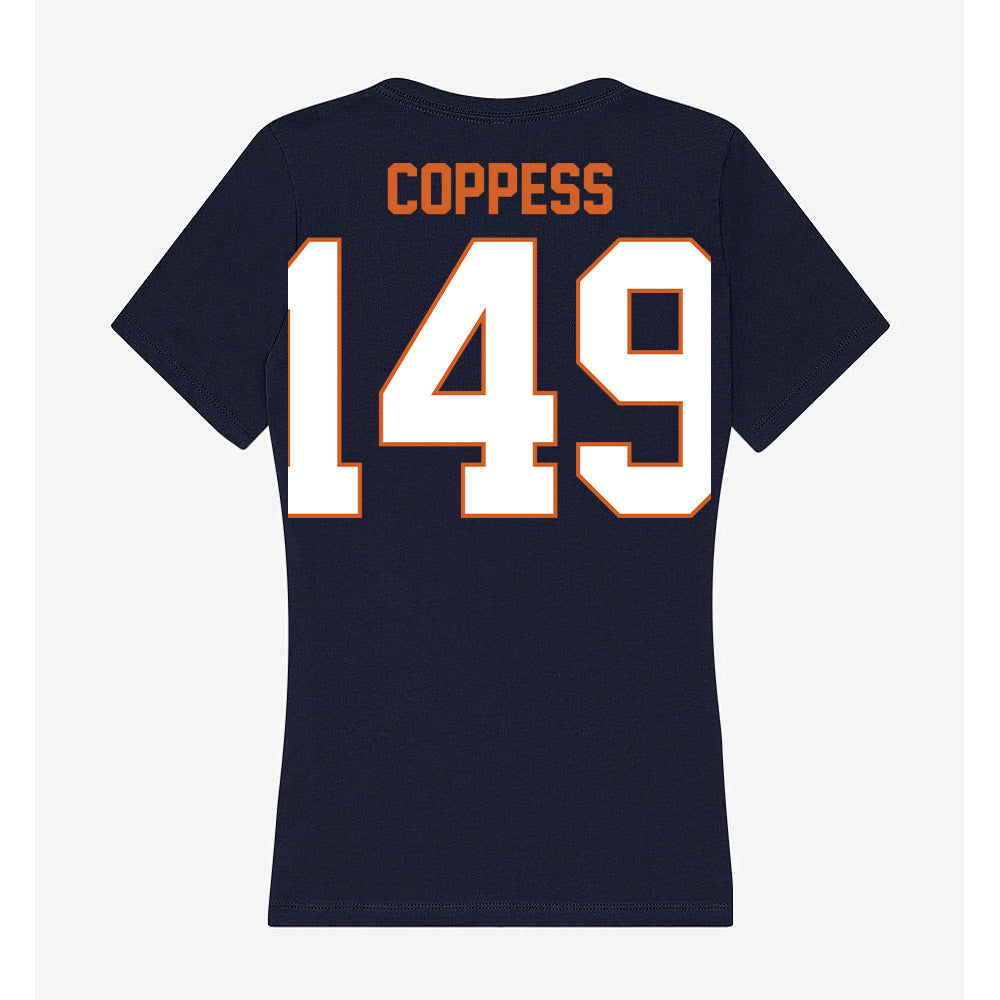 Wheaton IL - NCAA Wrestling : Cale Coppess - Women's V-Neck T-Shirt-1