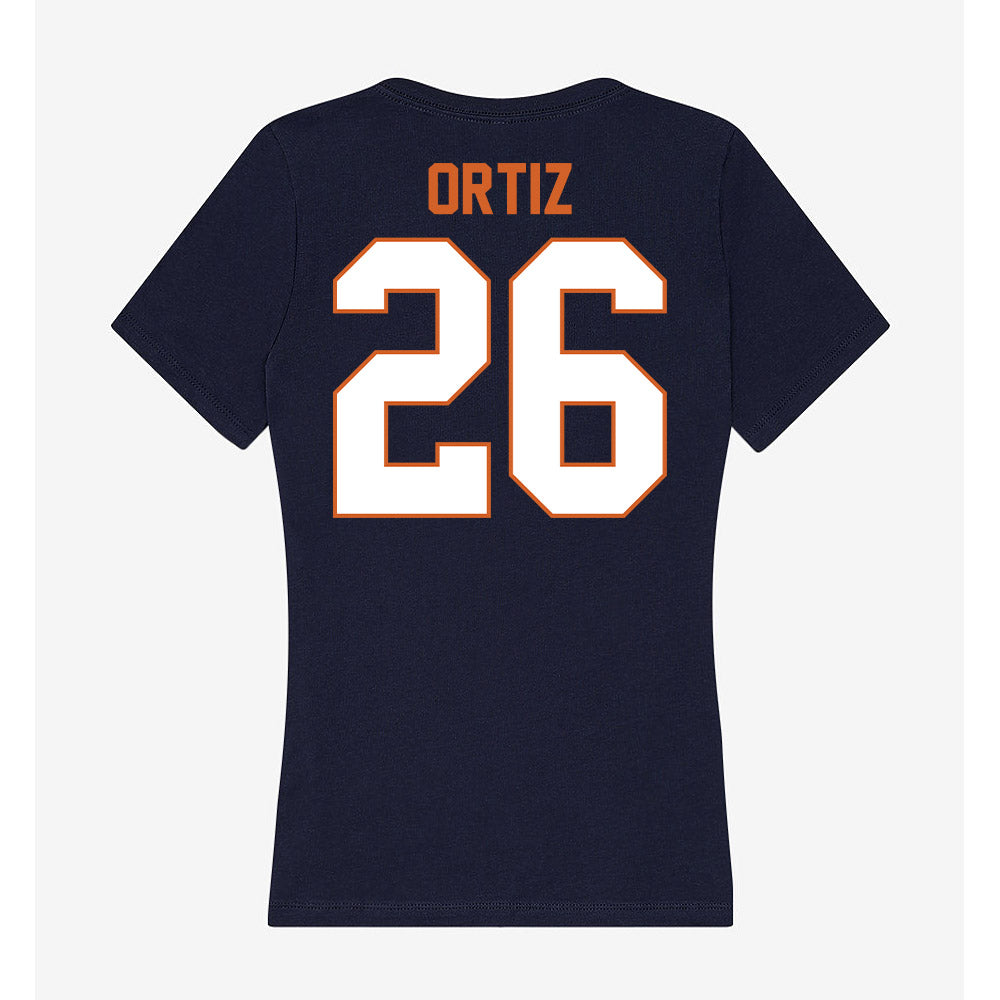 Wheaton IL - NCAA Baseball : Joshua Ortiz - Women's V-Neck T-Shirt-1