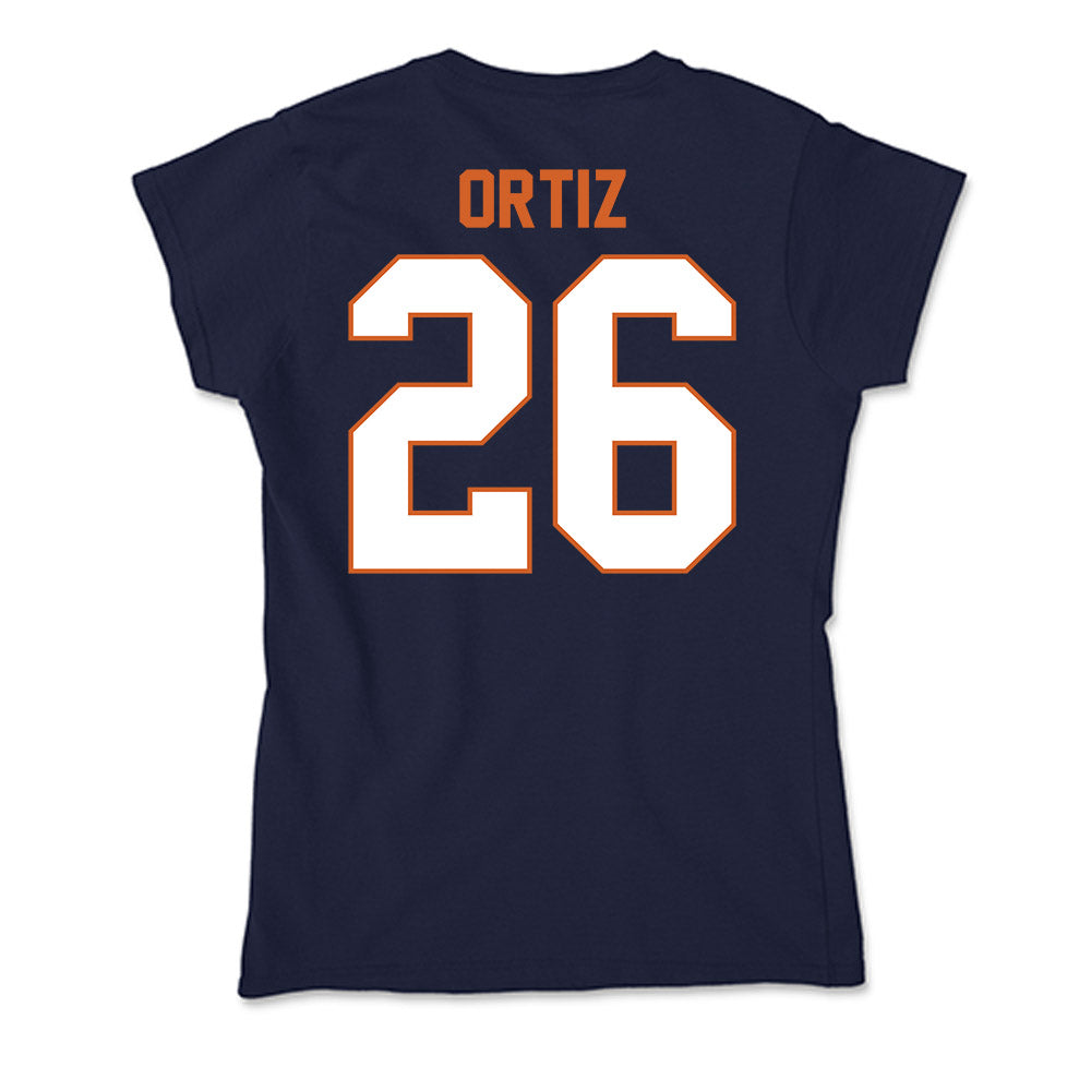 Wheaton IL - NCAA Baseball : Joshua Ortiz - Soft Style Women’s T-Shirt-1