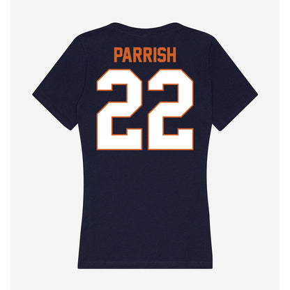 Wheaton IL - NCAA Football : Trace Parrish - Women's V-Neck T-Shirt-1