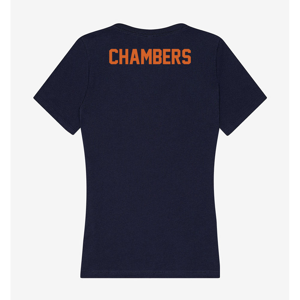 Wheaton IL - NCAA Men's Swimming & Diving : Isaac Chambers - Women's V-Neck T-Shirt-1
