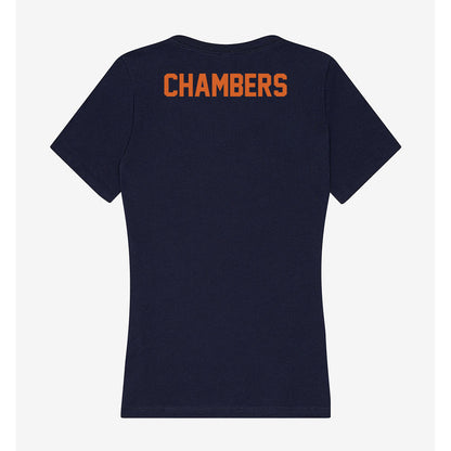 Wheaton IL - NCAA Men's Swimming & Diving : Isaac Chambers - Women's V-Neck T-Shirt-1
