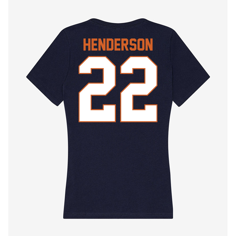 Wheaton IL - NCAA Baseball : Caleb Henderson - Women's V-Neck T-Shirt-1