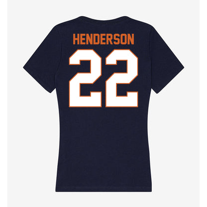 Wheaton IL - NCAA Baseball : Caleb Henderson - Women's V-Neck T-Shirt-1