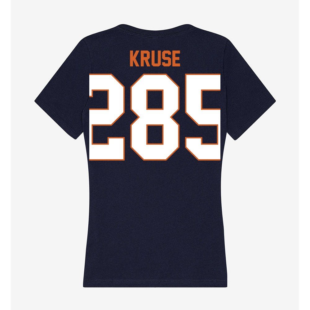 Wheaton IL - NCAA Wrestling : Joseph Kruse - Women's V-Neck T-Shirt-1