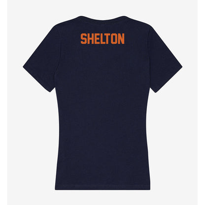 Wheaton IL - NCAA Women's Swimming & Diving : Anna Shelton - Women's V-Neck T-Shirt-1
