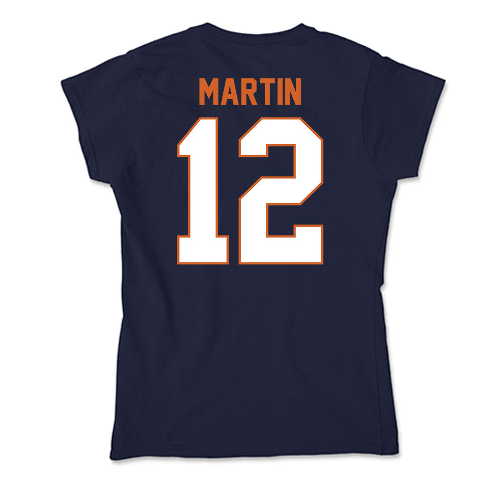 Wheaton IL - NCAA Men's Basketball : Devin Martin - Soft Style Women’s T-Shirt-1