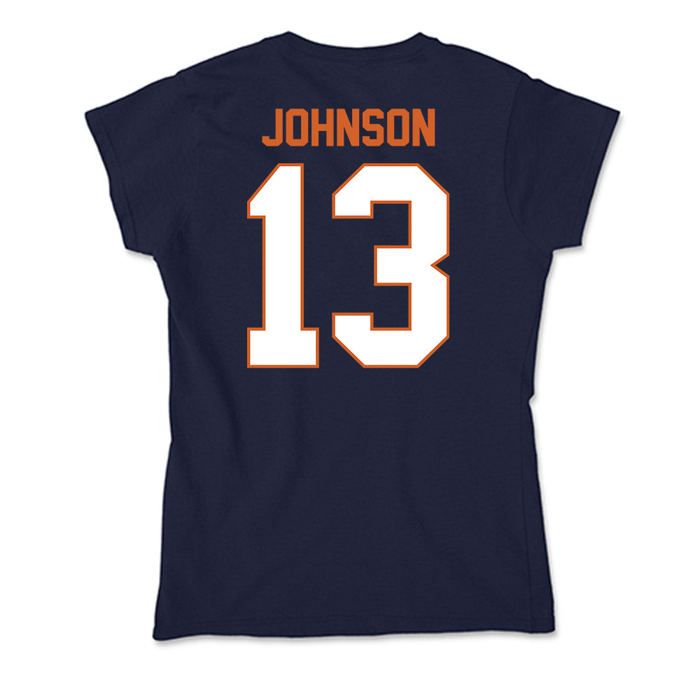 Wheaton IL - NCAA Men's Soccer : Patton Johnson - Soft Style Women’s T-Shirt-1