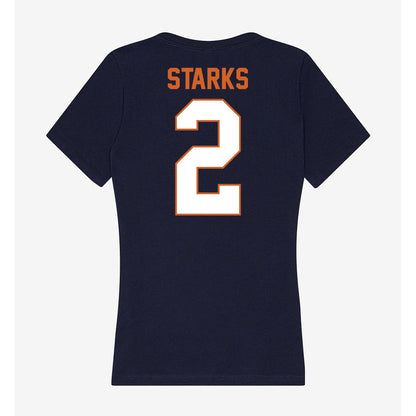 Wheaton IL - NCAA Men's Basketball : Cooper Starks - Women's V-Neck T-Shirt-1