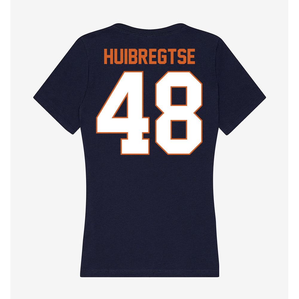 Wheaton IL - NCAA Football : John Huibregtse - Women's V-Neck T-Shirt-1