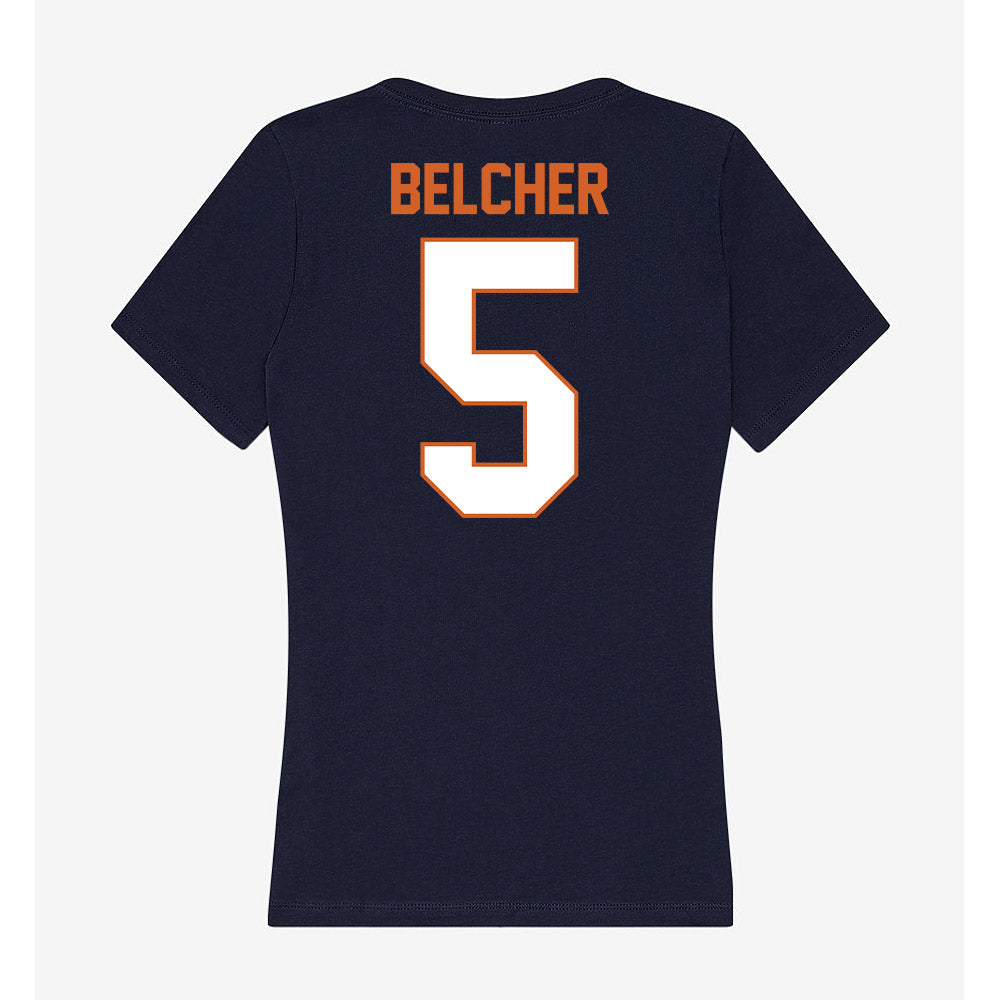 Wheaton IL - NCAA Men's Soccer : Garrett Belcher - Women's V-Neck T-Shirt-1