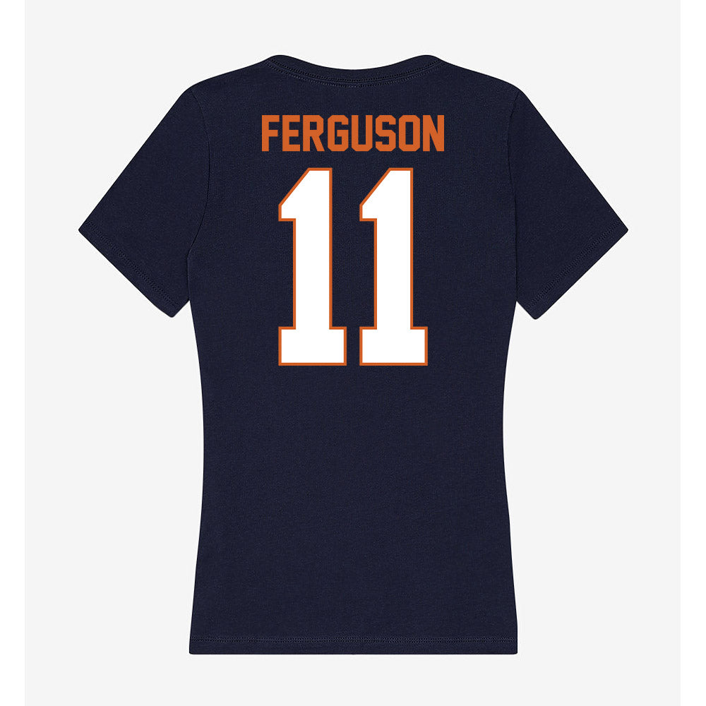 Wheaton IL - NCAA Men's Basketball : Ty Ferguson - Women's V-Neck T-Shirt-1