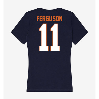Wheaton IL - NCAA Men's Basketball : Ty Ferguson - Women's V-Neck T-Shirt-1