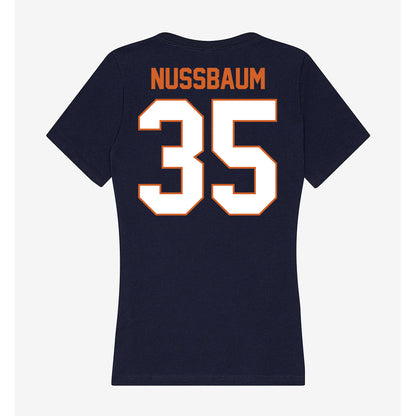Wheaton IL - NCAA Football : Aaron Nussbaum - Women's V-Neck T-Shirt-1